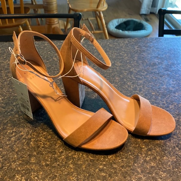 target nude block heel